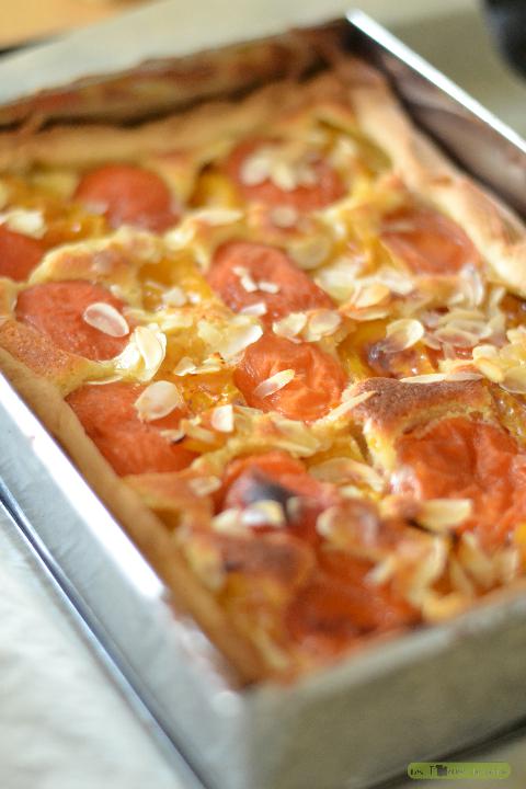 recette tarte abricot prune à la crème d'amandes